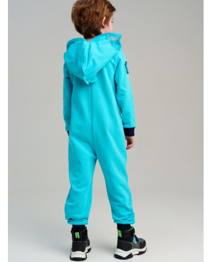 Комбинезон трикотажный для мальчиков голубой