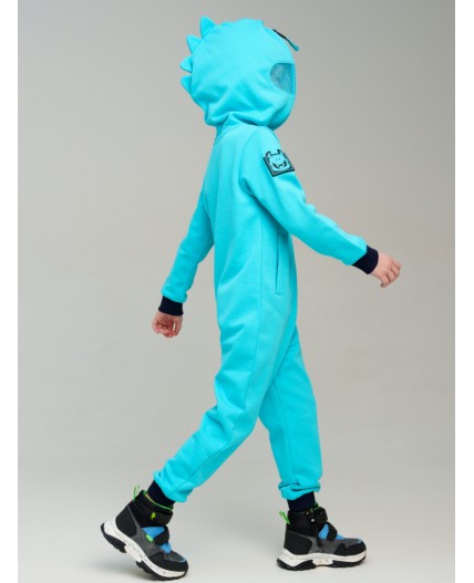 Комбинезон трикотажный для мальчиков голубой