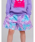 Шорты текстильные для девочек разноцветный
