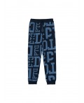 Брюки трикотажные для мальчиков тёмно-синий,синий