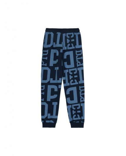 Брюки трикотажные для мальчиков тёмно-синий,синий