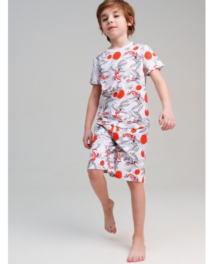 Пижама трикотажная для мальчиков разноцветный