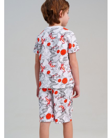 Пижама трикотажная для мальчиков разноцветный