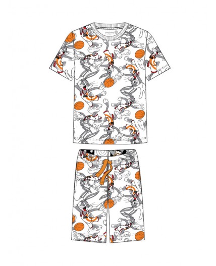 Пижама трикотажная для мальчиков разноцветный