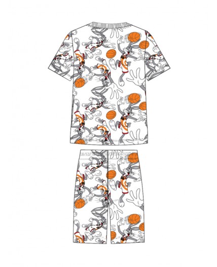 Пижама трикотажная для мальчиков разноцветный