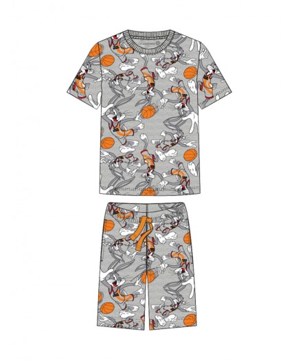 Пижама трикотажная для мальчиков разноцветный