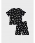 Пижама трикотажная для мальчиков черный,белый