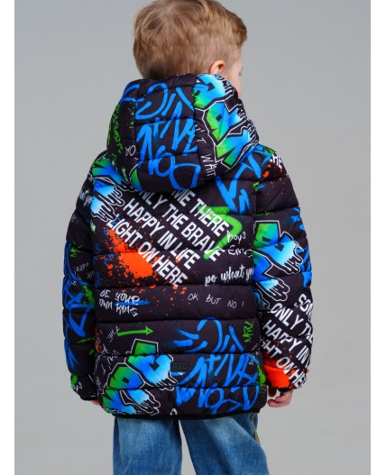 Куртка текстильная с полиуретановым покрытием для мальчиков разноцветный