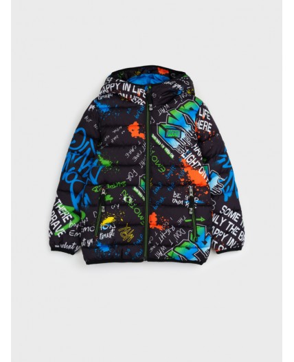 Куртка текстильная с полиуретановым покрытием для мальчиков разноцветный