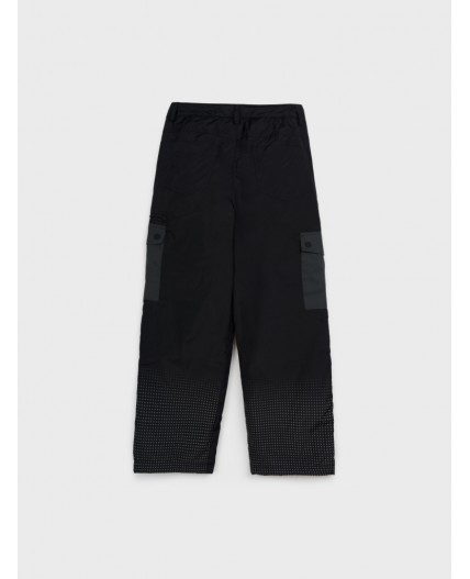 Брюки текстильные с полиуретановым покрытием для девочек черный