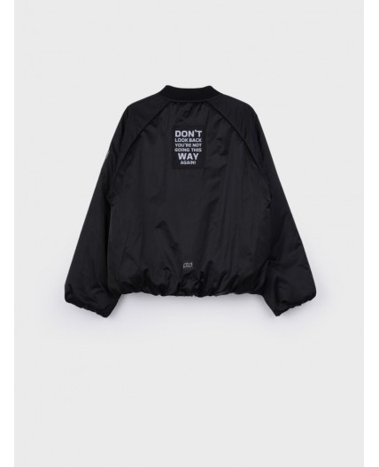 Куртка текстильная с полиуретановым покрытием для девочек черный