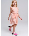 Платье текстильное для девочек светло-розовый