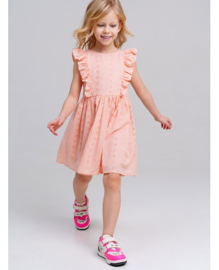 Платье текстильное для девочек светло-розовый
