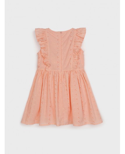 Платье текстильное для девочек светло-розовый