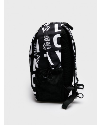 Рюкзак текстильный для девочек черный,белый