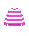 Джемпер трикотажный для девочек белый,фуксия