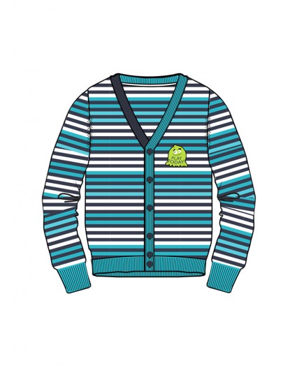 Кардиган трикотажный для мальчиков белый,тёмно-синий,голубой