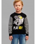 Джемпер трикотажный для мальчиков черный,белый,жёлтый