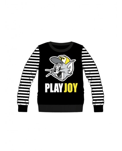 Джемпер трикотажный для мальчиков черный,белый,жёлтый