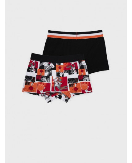 Трусы трикотажные для мальчиков - боксеры, 2 шт в комплекте разноцветный