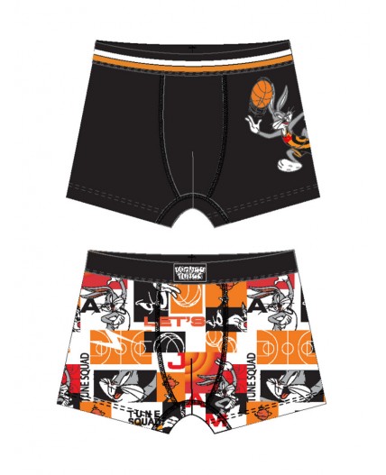 Трусы трикотажные для мальчиков - боксеры, 2 шт в комплекте разноцветный