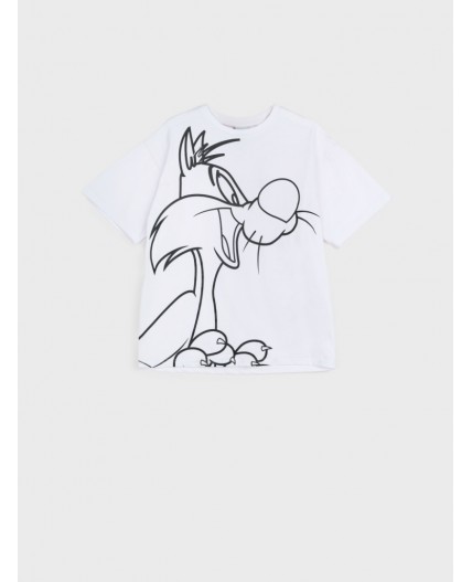 Фуфайка трикотажная для мальчиков (футболка) белый