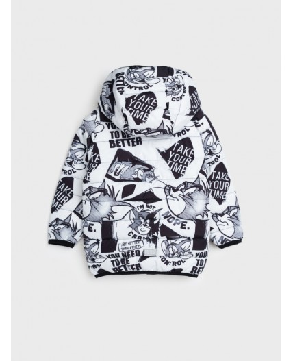 Куртка детская текстильная с полиуретановым покрытием для девочек белый,черный