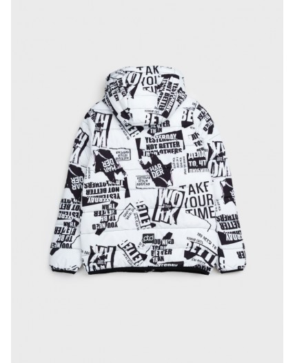 Куртка текстильная с полиуретановым покрытием для девочек белый,черный