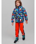 Куртка текстильная с полиуретановым покрытием для мальчиков разноцветный