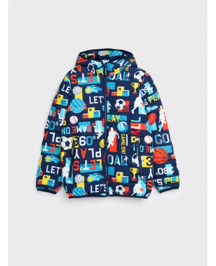 Куртка текстильная с полиуретановым покрытием для мальчиков разноцветный