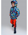 Куртка текстильная с полиуретановым покрытием для мальчиков разноцветный