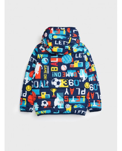 Куртка текстильная с полиуретановым покрытием для мальчиков разноцветный