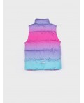Жилет текстильный с полиуретановым покрытием для девочек разноцветный