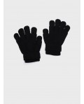Перчатки трикотажные для девочек черный