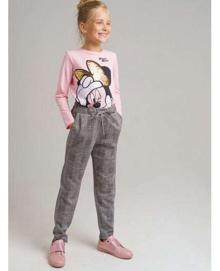 Брюки трикотажные для девочки черный,серый,розовый