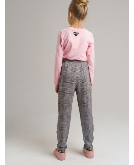 Брюки трикотажные для девочки черный,серый,розовый