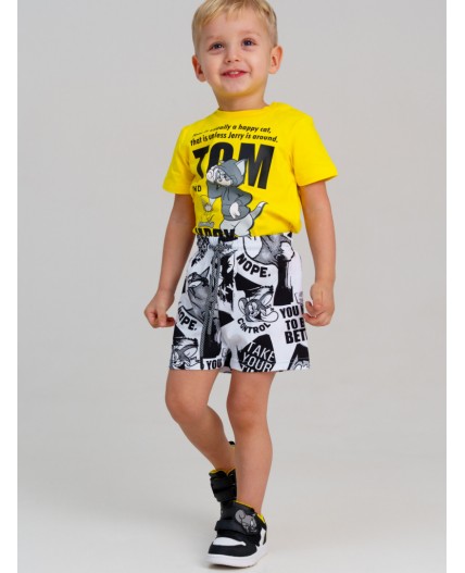 Шорты детские трикотажные для мальчиков, 2 шт в комплекте черный,белый