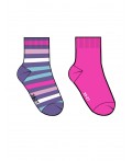 Носки трикотажные для девочек, 2 пары в комплекте разноцветный