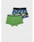 Трусы трикотажные для мальчиков - боксеры, 2 шт в комплекте разноцветный