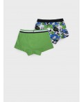 Трусы трикотажные для мальчиков - боксеры, 2 шт в комплекте разноцветный