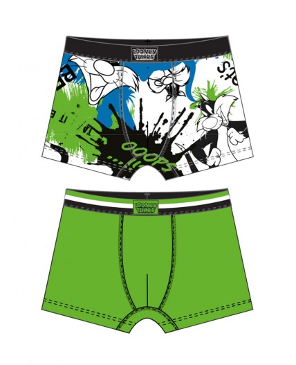 Трусы трикотажные для мальчиков - боксеры, 2 шт в комплекте разноцветный