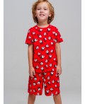 Пижама трикотажная для мальчиков красный