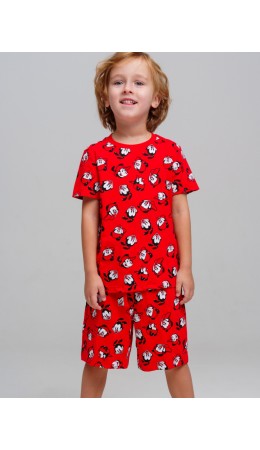 Пижама трикотажная для мальчиков красный