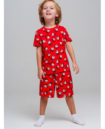 Пижама трикотажная для мальчиков красный