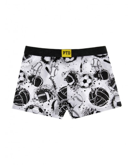 Трусы - боксеры, 2 шт. в комплекте для мальчика серый меланж,белый