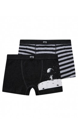 Трусы-боксеры для мальчика , 2 шт. в комплекте серый,темно-серый