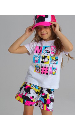 Шорты Disney трикотажные для девочки разноцветный