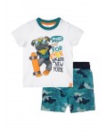 Комплект: футболка, шорты для мальчика белый,синий,зеленый