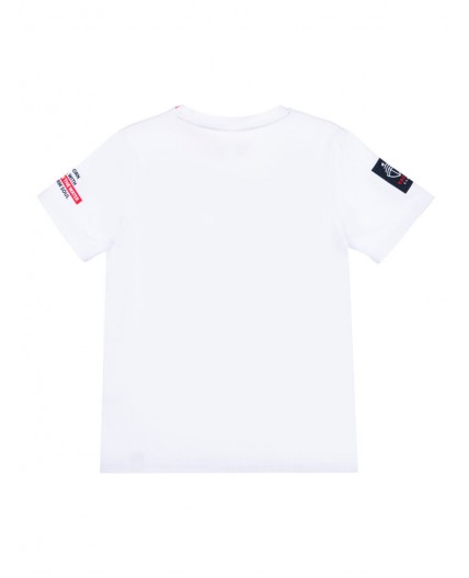 Футболка для мальчика белый,тёмно-синий,красный