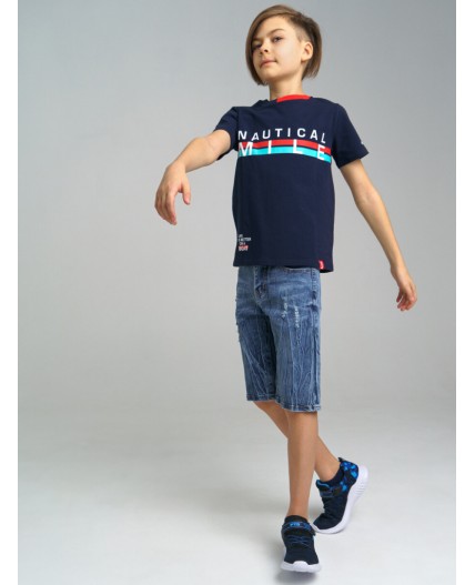 Футболка для мальчика тёмно-синий